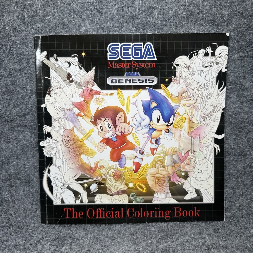 Sega Master System The Official Sega Coloring Book by Patrick Spaziante Genesis